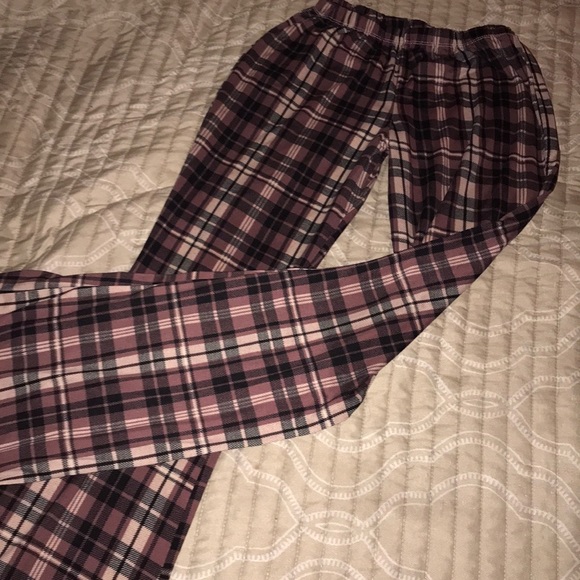 Plaid print flare leg pants - Picture 3 of 3